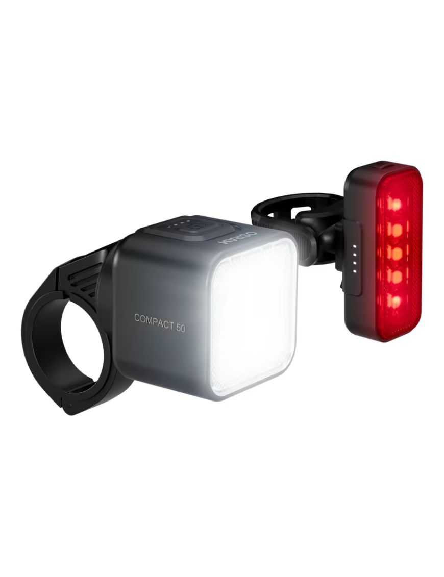 OSRAM LEDsBIKE COMPACT 50 SET – zestaw lampek rowerowych LED 50 lx, przód + tył