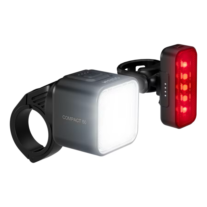 OSRAM LEDsBIKE COMPACT 50 SET – zestaw lampek rowerowych LED 50 lx, przód + tył - ujęcie 4