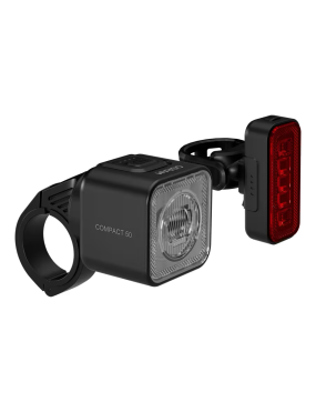 OSRAM LEDsBIKE COMPACT 50 SET – zestaw lampek rowerowych LED 50 lx, przód + tył