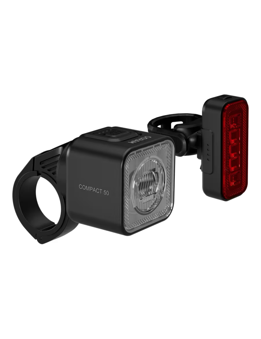 OSRAM LEDsBIKE COMPACT 50 SET – zestaw lampek rowerowych LED 50 lx, przód + tył