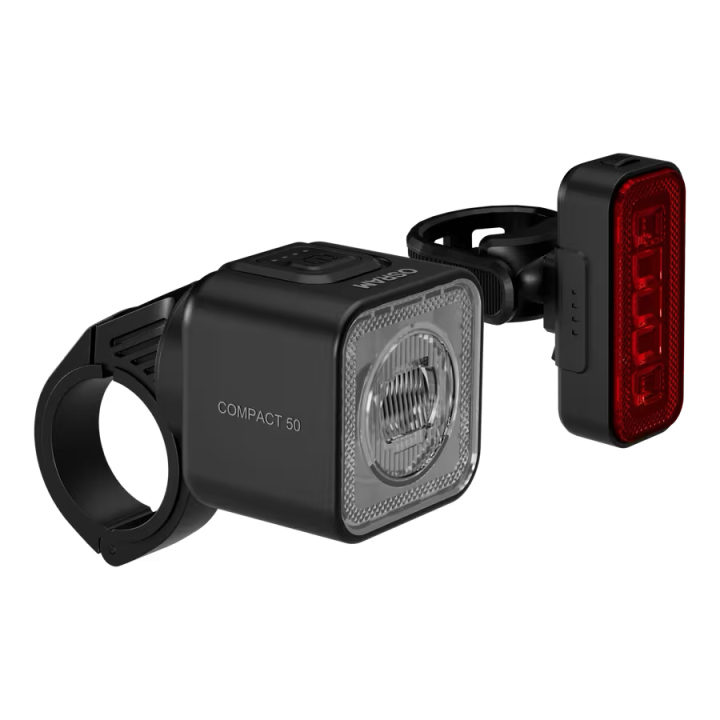 OSRAM LEDsBIKE COMPACT 50 SET – zestaw lampek rowerowych LED 50 lx, przód + tył - ujęcie 3
