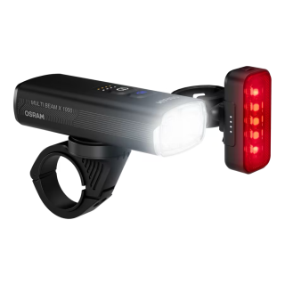 LEDsBIKE MULTI BEAM X 1000 SET zestaw lampek rowerowych LED 1 000 lm OSRAM - ujęcie 2
