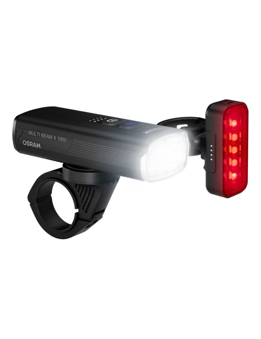 LEDsBIKE MULTI BEAM X 1000 SET zestaw lampek rowerowych LED 1 000 lm