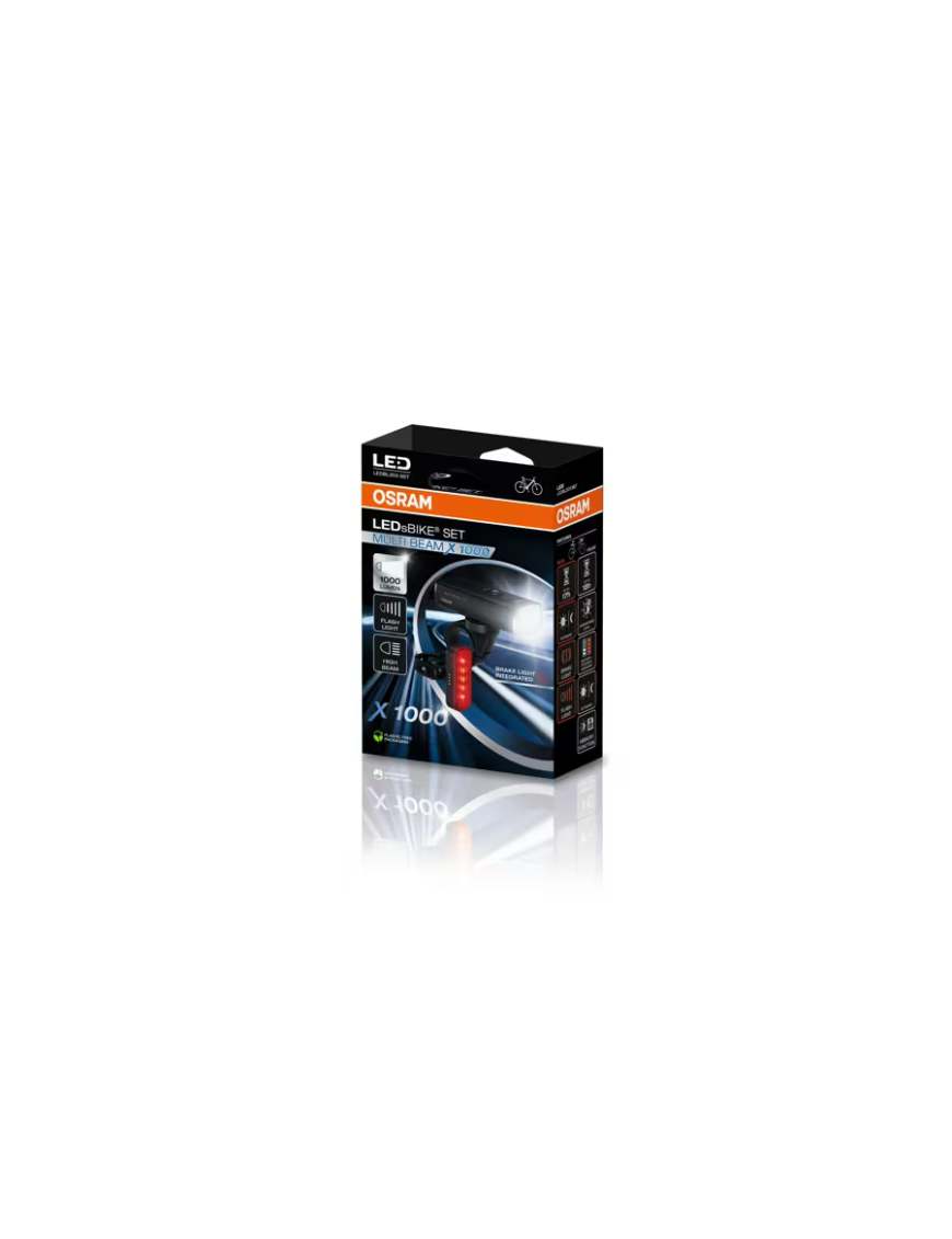 LEDsBIKE MULTI BEAM X 1000 SET zestaw lampek rowerowych LED 1 000 lm