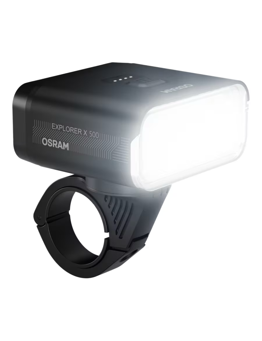 OSRAM LEDsBIKE EXPLORER X 500 SET – zestaw lampek rowerowych LED 500 lm, USB-C, IP54