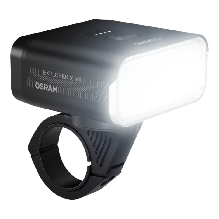 OSRAM LEDsBIKE EXPLORER X 500 SET – zestaw lampek rowerowych LED 500 lm, USB-C, IP54 - ujęcie 4