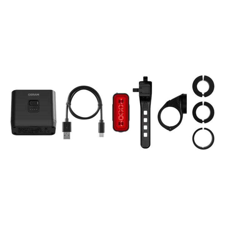 OSRAM LEDsBIKE EXPLORER X 500 SET – zestaw lampek rowerowych LED 500 lm, USB-C, IP54 - ujęcie 7