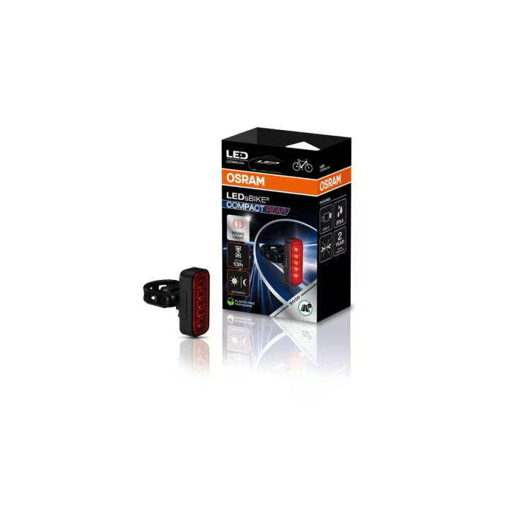 OSRAM LEDsBIKE COMPACT REAR – tylna lampka rowerowa LED z funkcją hamowania - ujęcie 5