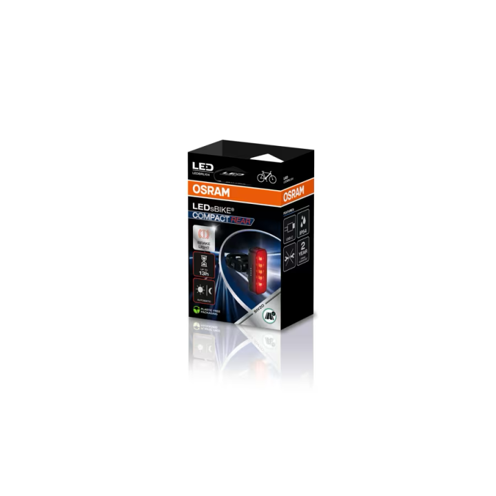 OSRAM LEDsBIKE COMPACT REAR – tylna lampka rowerowa LED z funkcją hamowania - ujęcie 7