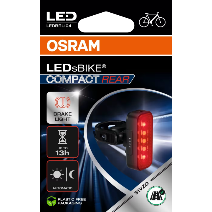 OSRAM LEDsBIKE COMPACT REAR – tylna lampka rowerowa LED z funkcją hamowania - ujęcie 11