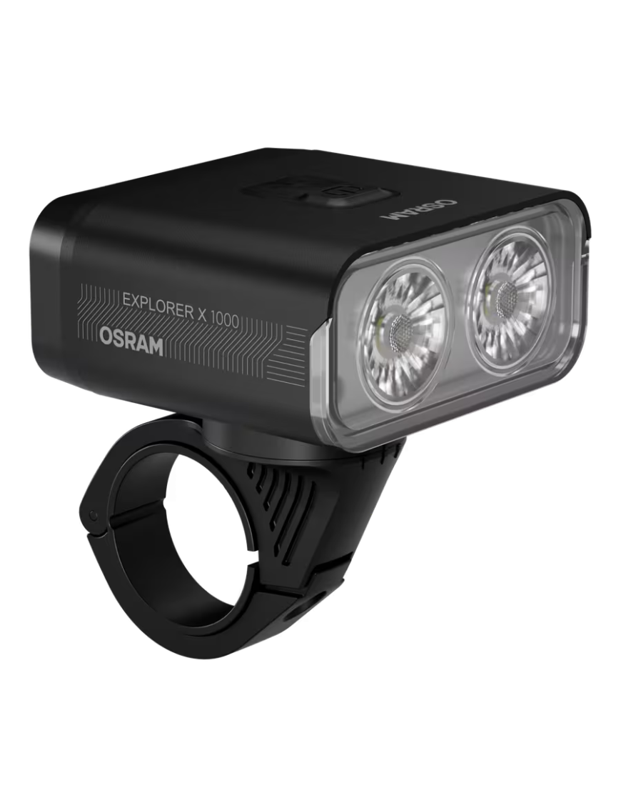 OSRAM LEDsBIKE EXPLORER X 1000 SET – zestaw lamp rowerowych LED, 1 000 lm, USB-C