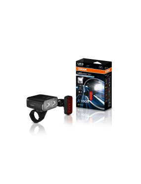 OSRAM LEDsBIKE EXPLORER X 1000 SET – zestaw lamp rowerowych LED, 1 000 lm, USB-C