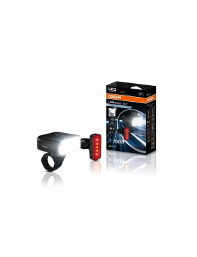 OSRAM LEDsBIKE EXPLORER X 1000 SET – zestaw lamp rowerowych LED, 1 000 lm, USB-C