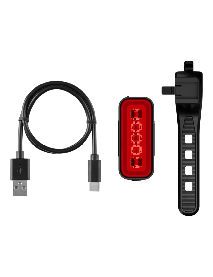 OSRAM LEDsBIKE X REAR – tylna lampka rowerowa LED z czujnikiem hamowania, USB-C, IP54