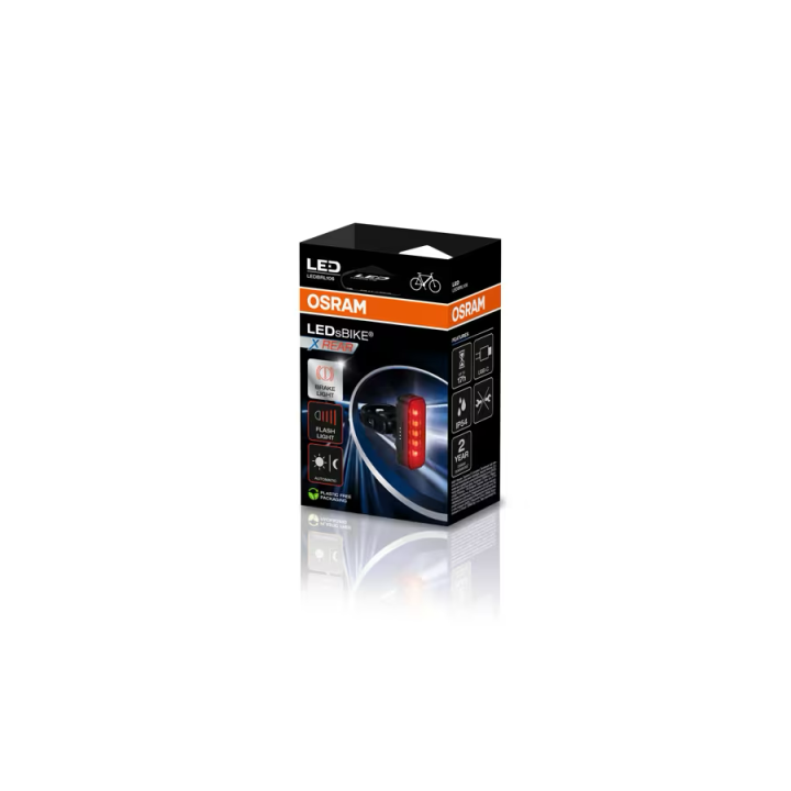 OSRAM LEDsBIKE X REAR – tylna lampka rowerowa LED z czujnikiem hamowania, USB-C, IP54 - ujęcie 6