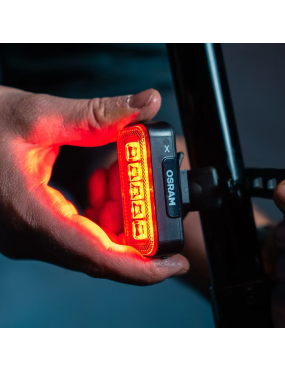OSRAM LEDsBIKE X REAR – tylna lampka rowerowa LED z czujnikiem hamowania, USB-C, IP54