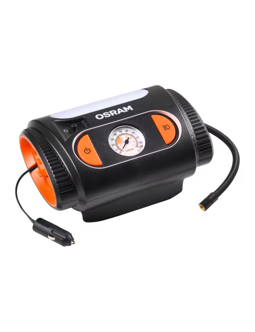 OSRAM TYREinflate 2110 OTI2110 – kompresor do opon 12 V z manometrem analogowym