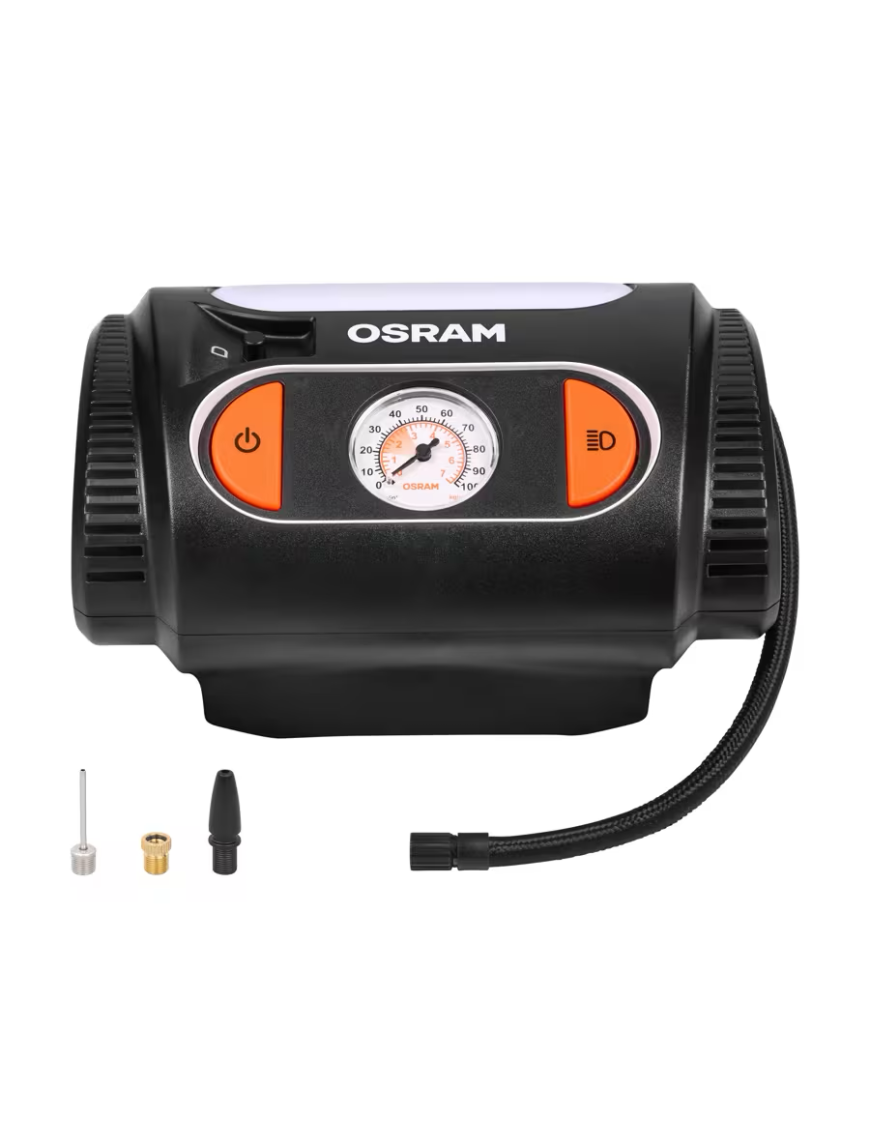 OSRAM TYREinflate 2110 OTI2110 – kompresor do opon 12 V z manometrem analogowym