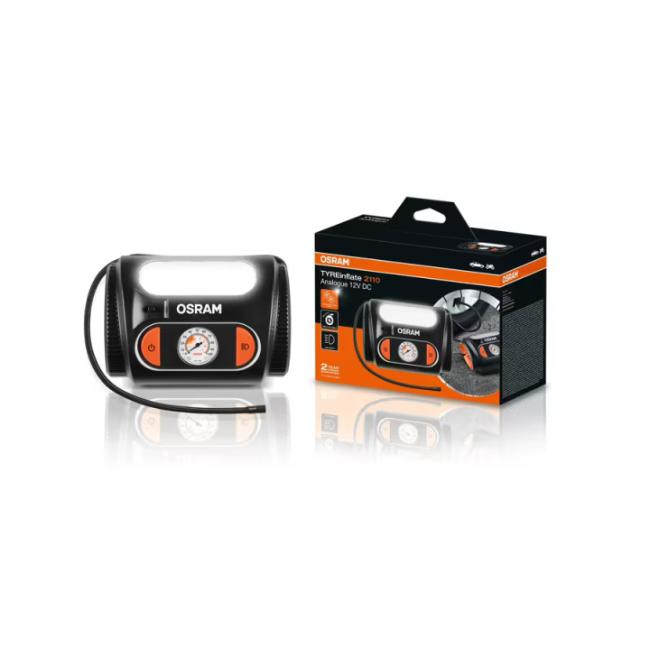 OSRAM TYREinflate 2110 OTI2110 – kompresor do opon 12 V z manometrem analogowym - ujęcie 5