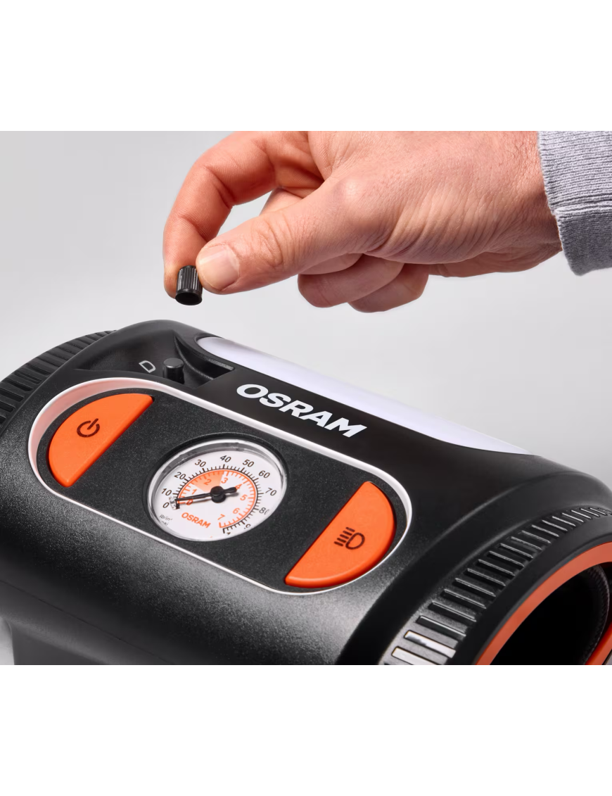 OSRAM TYREinflate 2110 OTI2110 – kompresor do opon 12 V z manometrem analogowym