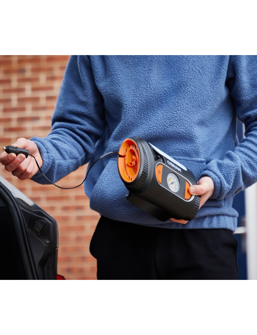 OSRAM TYREinflate 2110 OTI2110 – kompresor do opon 12 V z manometrem analogowym