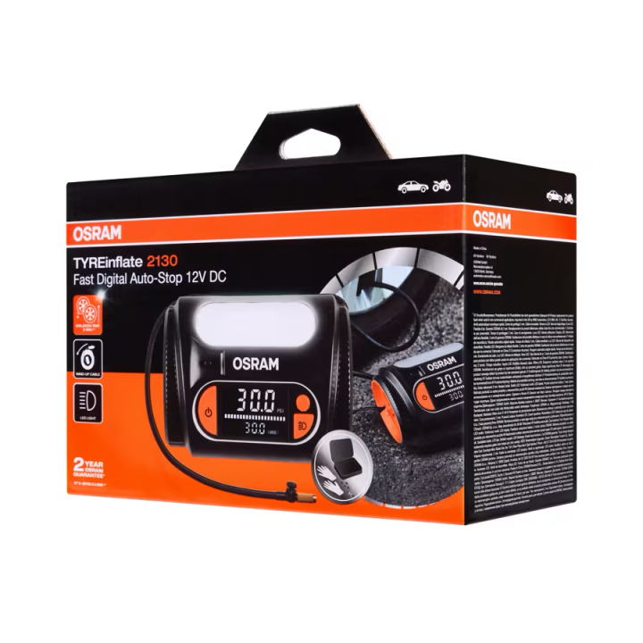 OSRAM TYREinflate 2130 OTI2130 – kompresor samochodowy 12 V z Auto-Stop - ujęcie 17