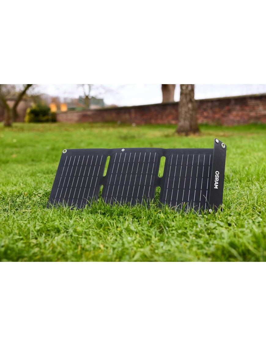 OSRAM BATTERYcharge SOLAR OFSP20 składany panel solarny 20 W USB-C/USB-A, IP65