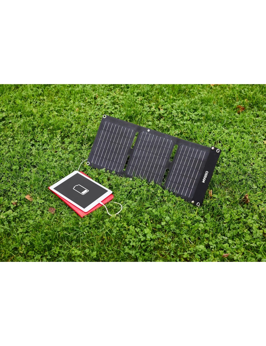 OSRAM BATTERYcharge SOLAR OFSP20 składany panel solarny 20 W USB-C/USB-A, IP65