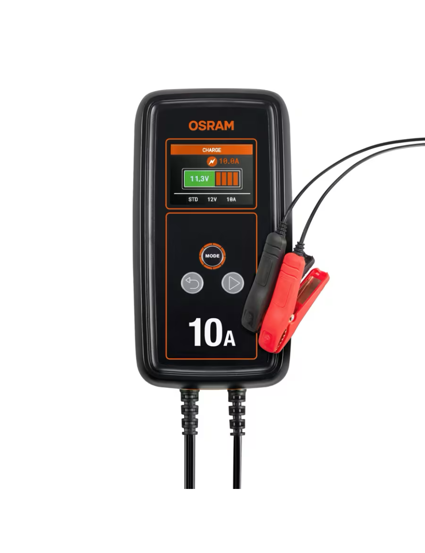 OSRAM BATTERYcharge 1010 – inteligentny prostownik 10 A, 12/24 V