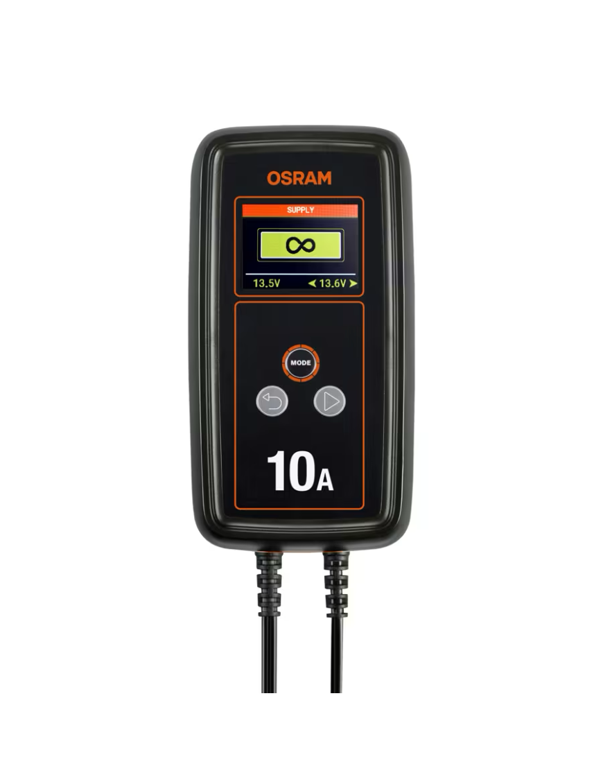 OSRAM BATTERYcharge 1010 – inteligentny prostownik 10 A, 12/24 V