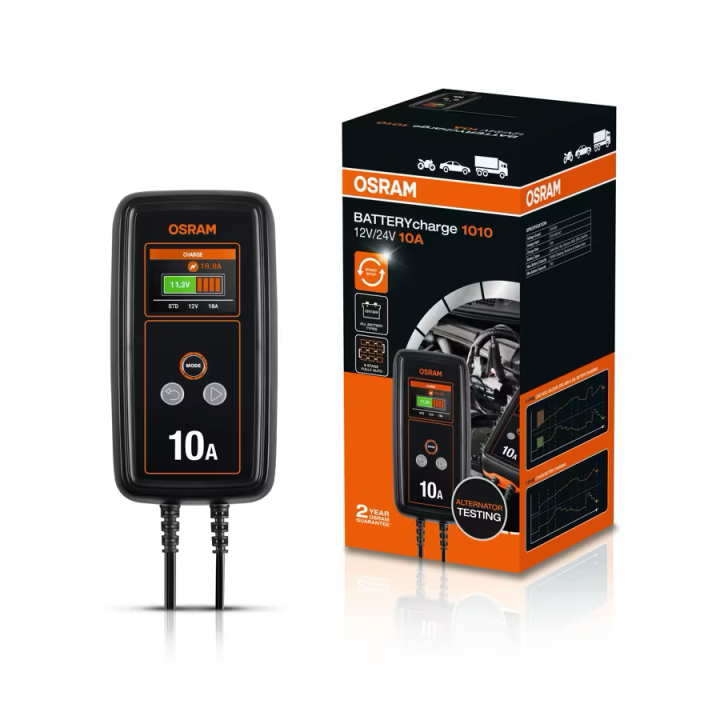 OSRAM BATTERYcharge 1010 – inteligentny prostownik 10 A, 12/24 V - ujęcie 19