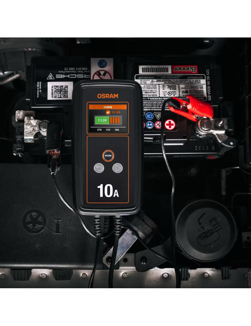 OSRAM BATTERYcharge 1010 – inteligentny prostownik 10 A, 12/24 V