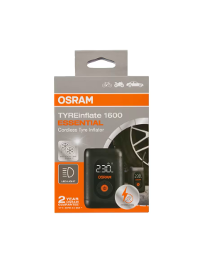 OSRAM TYREinflate 1600 ESSENTIAL – akumulatorowy kompresor do opon USB-C, 7 bar
