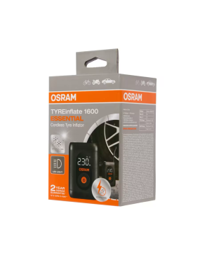 OSRAM TYREinflate 1600 ESSENTIAL – akumulatorowy kompresor do opon USB-C, 7 bar