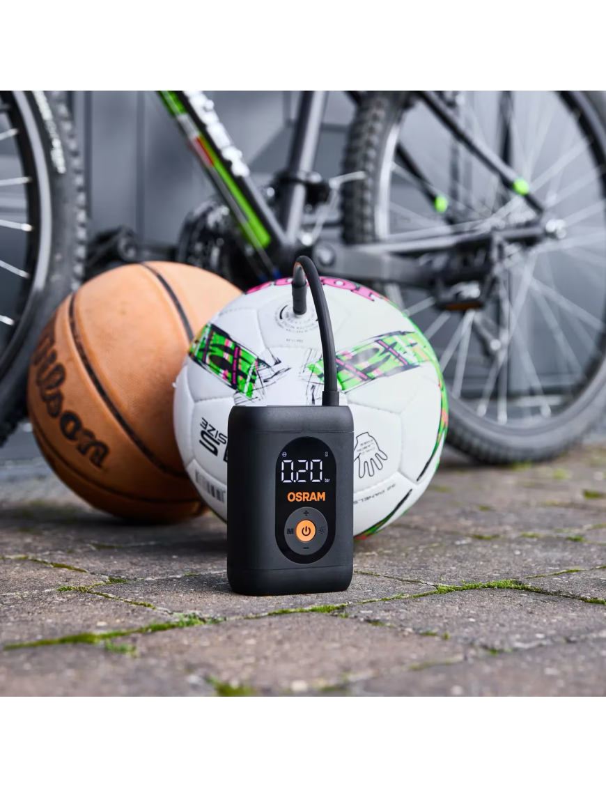 OSRAM TYREinflate 1600 ESSENTIAL – akumulatorowy kompresor do opon USB-C, 7 bar