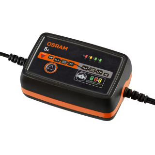 OSRAM BATTERYcharge 1005 – inteligentny prostownik 5 A, 6/12 V, 4–120 Ah - ujęcie 2