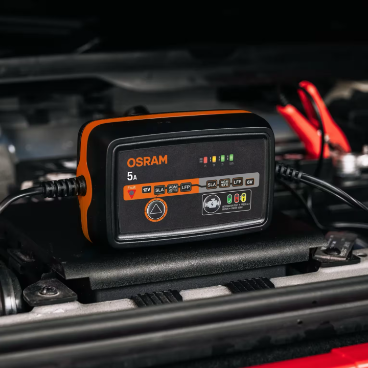 OSRAM BATTERYcharge 1005 – inteligentny prostownik 5 A, 6/12 V, 4–120 Ah - ujęcie 15