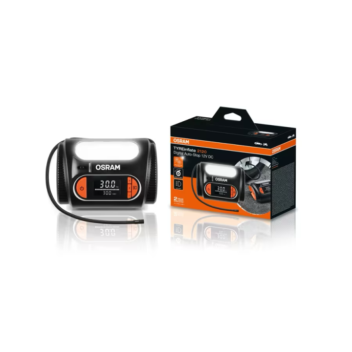 OSRAM TYREinflate 2120 – kompresor samochodowy 12 V, Auto-Stop, 6,9 bar - ujęcie 7
