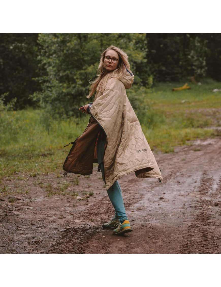 OFFLANDER PONCZO KEMPINGOWE CIENKIE Z OGRZEWACZEM BRĄZOWE OFFLANDER PONCZO KEMPINGOWE CIENKIE Z OGRZEWACZEM BRĄZOWE