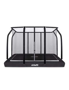 VIRTUFIT TRAMPOLINA OGRODOWA DO WKOPANIA 213 x 305 CM Z SIATKĄ