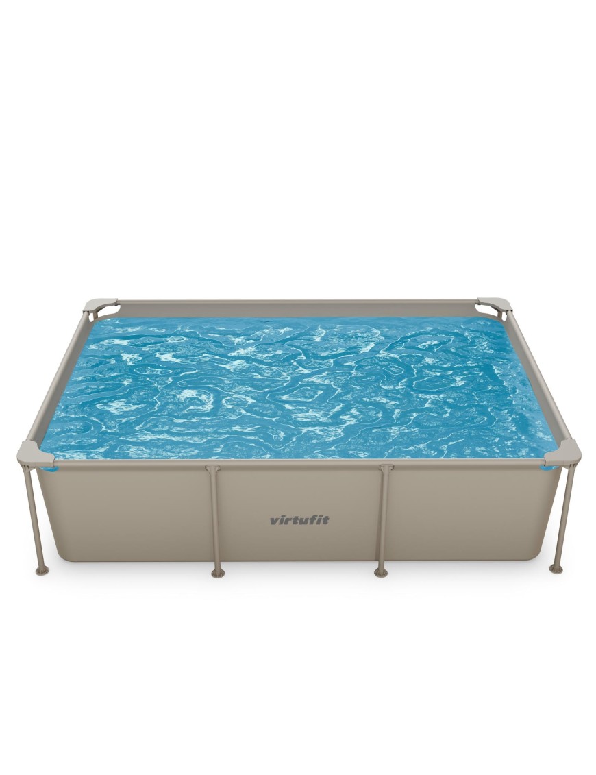 VIRTUFIT PROSTOKĄTNY BASEN 260 x 180 CM Z POMPĄ FILTRUJĄCĄ BEŻOWY VIRTUFIT PROSTOKĄTNY BASEN 260 x 180 CM Z POMPĄ FILTRUJĄCĄ BEŻOWY