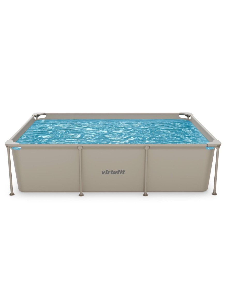 VIRTUFIT PROSTOKĄTNY BASEN 260 x 180 CM Z POMPĄ FILTRUJĄCĄ BEŻOWY VIRTUFIT PROSTOKĄTNY BASEN 260 x 180 CM Z POMPĄ FILTRUJĄCĄ BEŻOWY