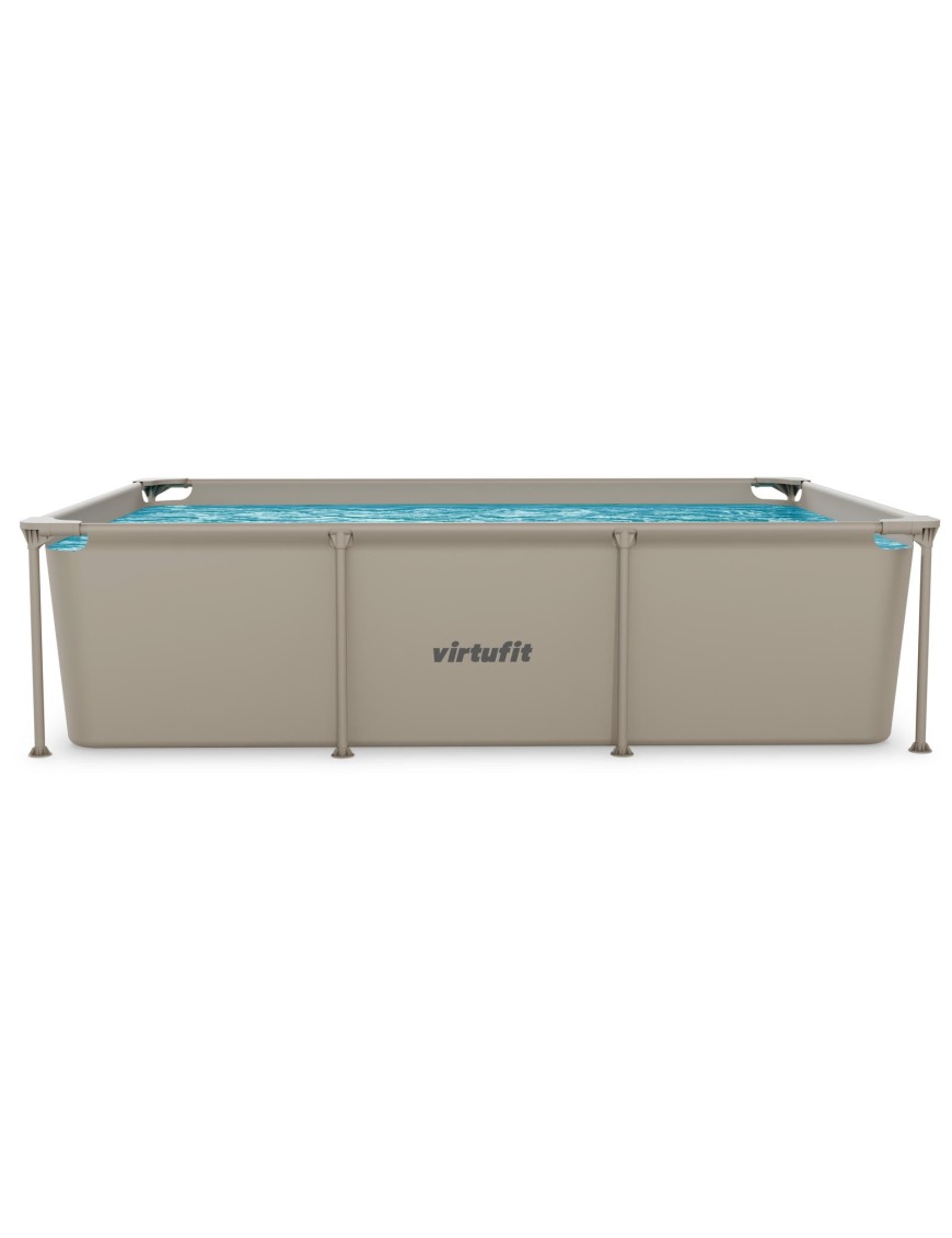 VIRTUFIT PROSTOKĄTNY BASEN 260 x 180 CM Z POMPĄ FILTRUJĄCĄ BEŻOWY VIRTUFIT PROSTOKĄTNY BASEN 260 x 180 CM Z POMPĄ FILTRUJĄCĄ BEŻOWY