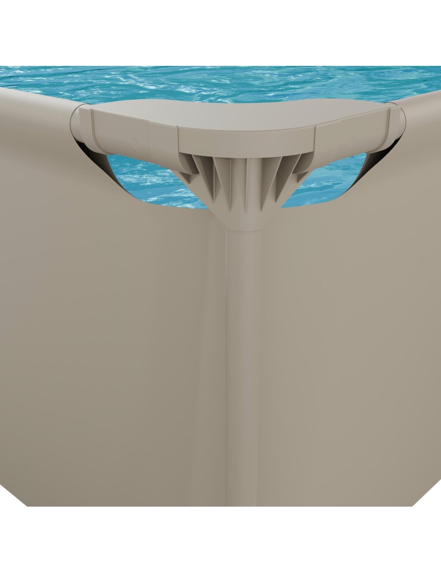 VIRTUFIT PROSTOKĄTNY BASEN 260 x 180 CM Z POMPĄ FILTRUJĄCĄ BEŻOWY VIRTUFIT PROSTOKĄTNY BASEN 260 x 180 CM Z POMPĄ FILTRUJĄCĄ BEŻOWY