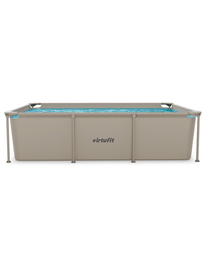 VIRTUFIT PROSTOKĄTNY BASEN 260 x 180 CM Z POMPĄ FILTRUJĄCĄ BEŻOWY VIRTUFIT PROSTOKĄTNY BASEN 260 x 180 CM Z POMPĄ FILTRUJĄCĄ BEŻOWY