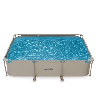 VIRTUFIT PROSTOKĄTNY BASEN 300 x 210 CM Z POMPĄ FILTRUJĄCĄ BEŻOWY