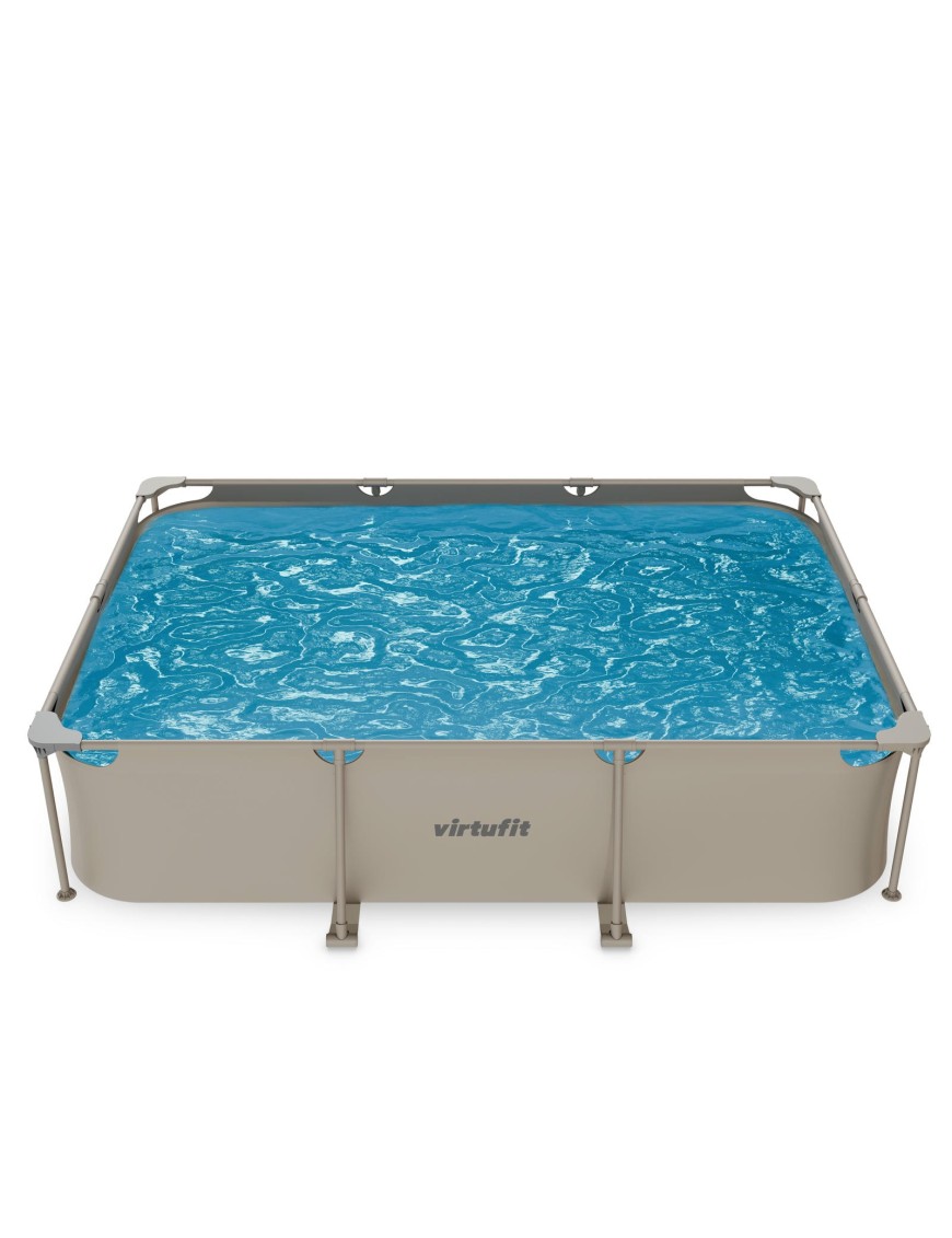 VIRTUFIT PROSTOKĄTNY BASEN 300 x 210 CM Z POMPĄ FILTRUJĄCĄ BEŻOWY VIRTUFIT PROSTOKĄTNY BASEN 300 x 210 CM Z POMPĄ FILTRUJĄCĄ BEŻOWY