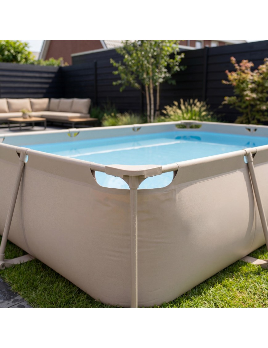 VIRTUFIT PROSTOKĄTNY BASEN 300 x 210 CM Z POMPĄ FILTRUJĄCĄ BEŻOWY VIRTUFIT PROSTOKĄTNY BASEN 300 x 210 CM Z POMPĄ FILTRUJĄCĄ BEŻOWY