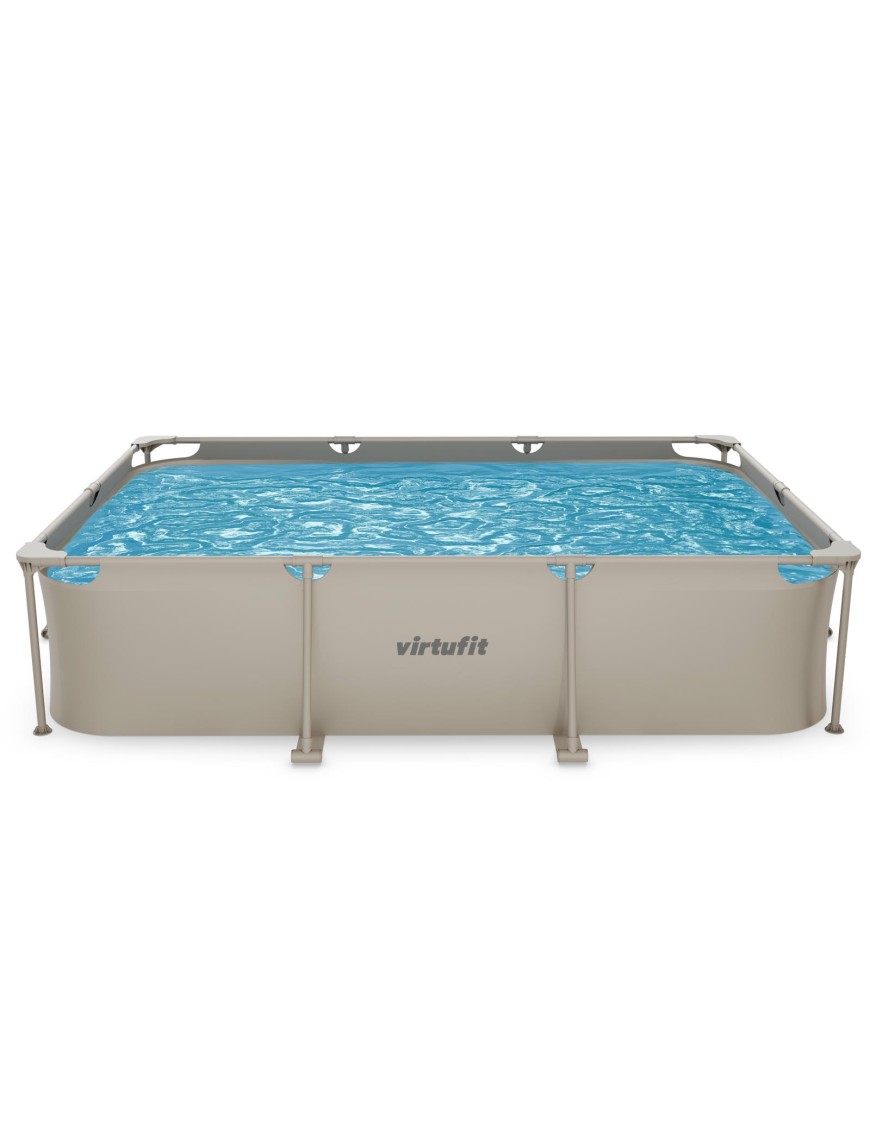 VIRTUFIT PROSTOKĄTNY BASEN 300 x 210 CM Z POMPĄ FILTRUJĄCĄ BEŻOWY VIRTUFIT PROSTOKĄTNY BASEN 300 x 210 CM Z POMPĄ FILTRUJĄCĄ BEŻOWY