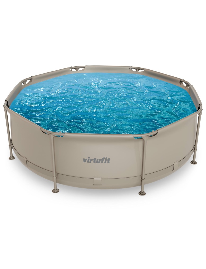 VIRTUFIT OKRĄGŁY BASEN 244 CM Z POMPĄ FILTRUJĄCĄ BEŻOWY VIRTUFIT OKRĄGŁY BASEN 244 CM Z POMPĄ FILTRUJĄCĄ BEŻOWY